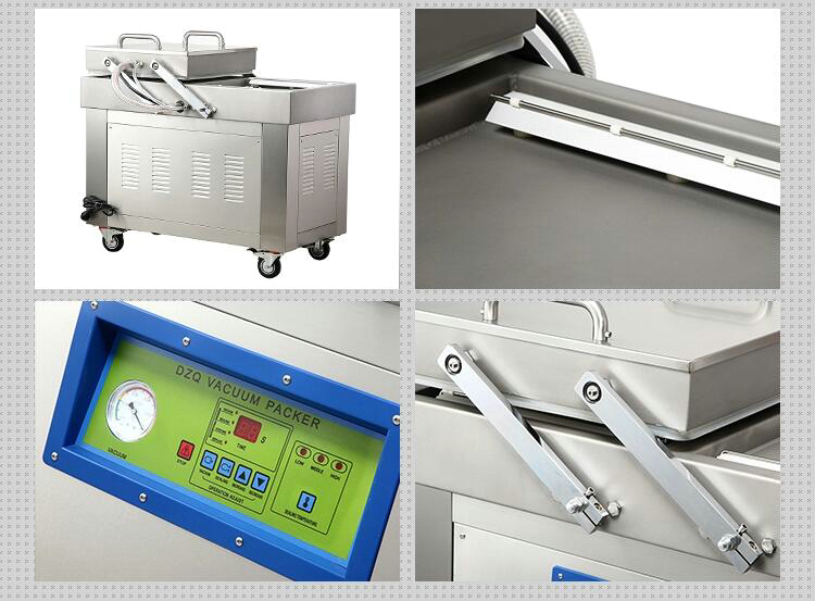 卤牛肉真空包装机，熟食双室真空机